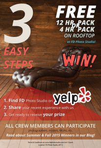 WIN a 12 hours package at FD PHOTO STUDIO! -