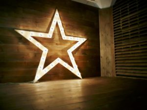 Stage Upgrade: Art 4 curtained up! -Wooden walls, wooden floor, window curtains, Update, Studio News, start, Shoot Location, Rental Studio, Renovation, prop, Photoshop, Photoshoot, photography services, photographer, Photo Studio, Los Angeles, illuminated star, Filming Location, FD photo studio, DTLA, curtains, Art 4, !done