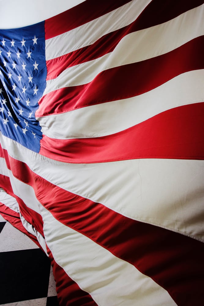 Extra Large Distressed American Flag -