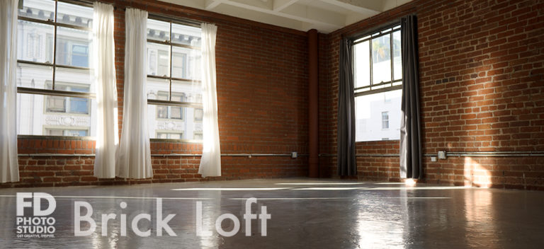 Red Brick Loft available for photo and video shoot rental in downtown LA