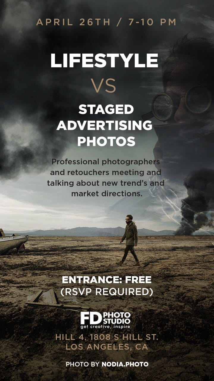 LIFESTYLE vs. STAGED Advertising Photos. Photographers and retouchers Meet Up! | FD Photo Studio