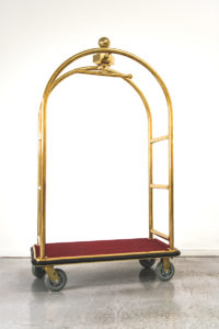 Gold Stainless Steel Bellman Cart