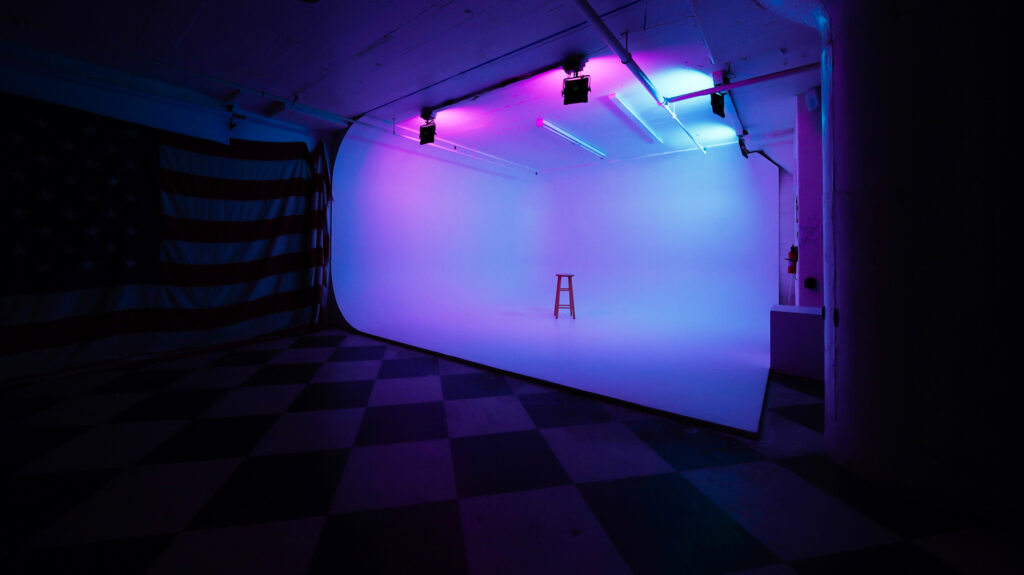 Pro II photo studio near me with white cyclorama wall in Los Angeles