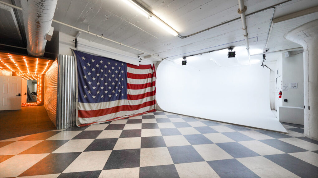 Pro II photo studio near me with white cyclorama wall in Los Angeles