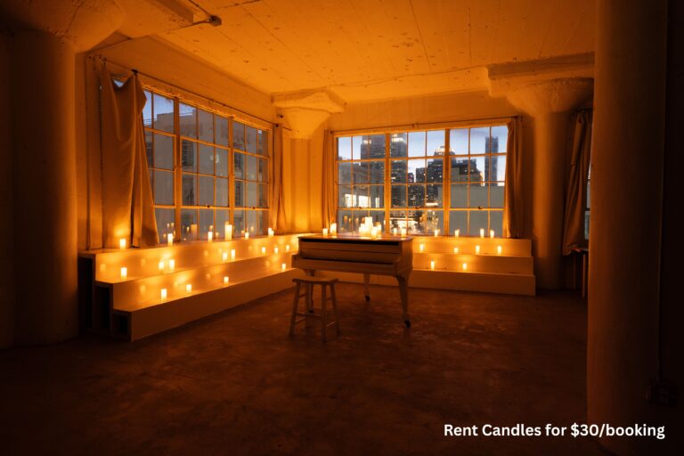 Candles for rent at the daylight photo studio Art 1_1