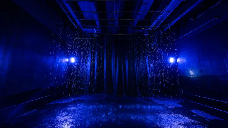 Blackout Photo Studio with the rain feature in Los Angeles