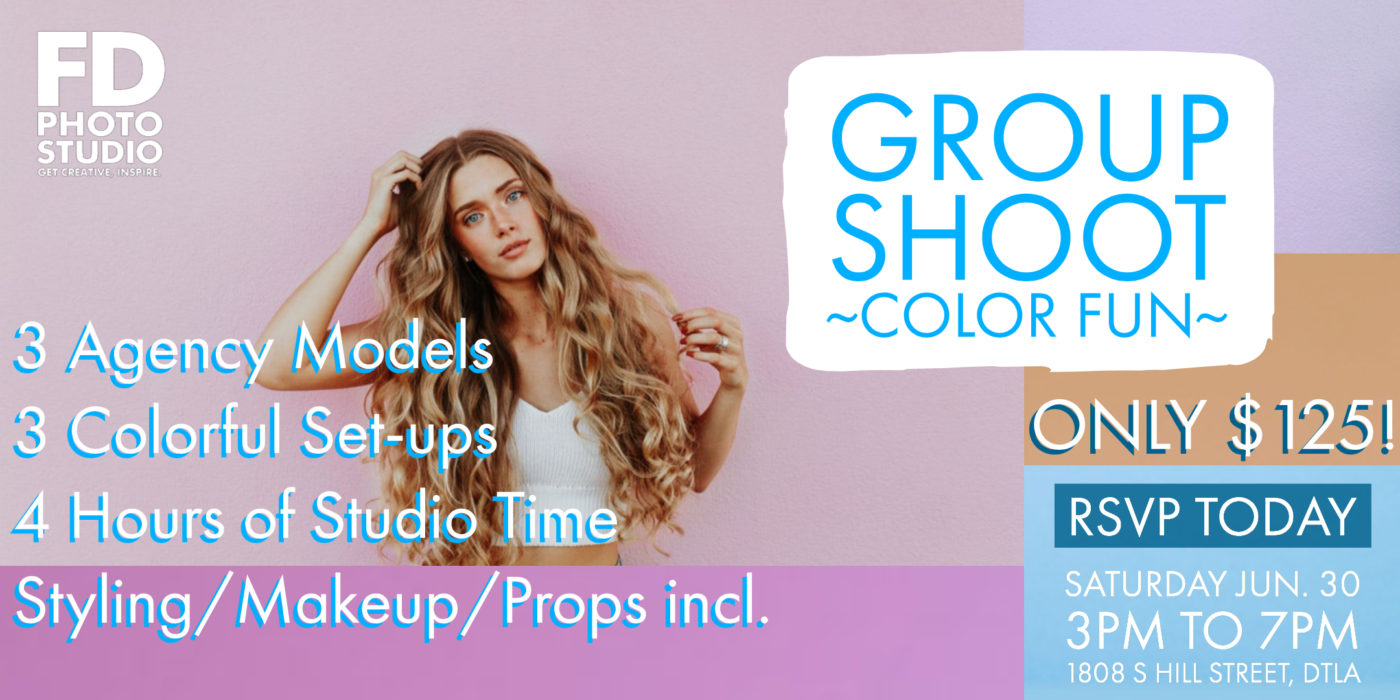 Colorful Editorial Group Shoot w/ 3 Gorgeous Agency Models | FD Photo Studio
