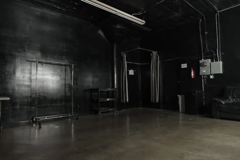 black photo and video studio available for rental in Los Angeles