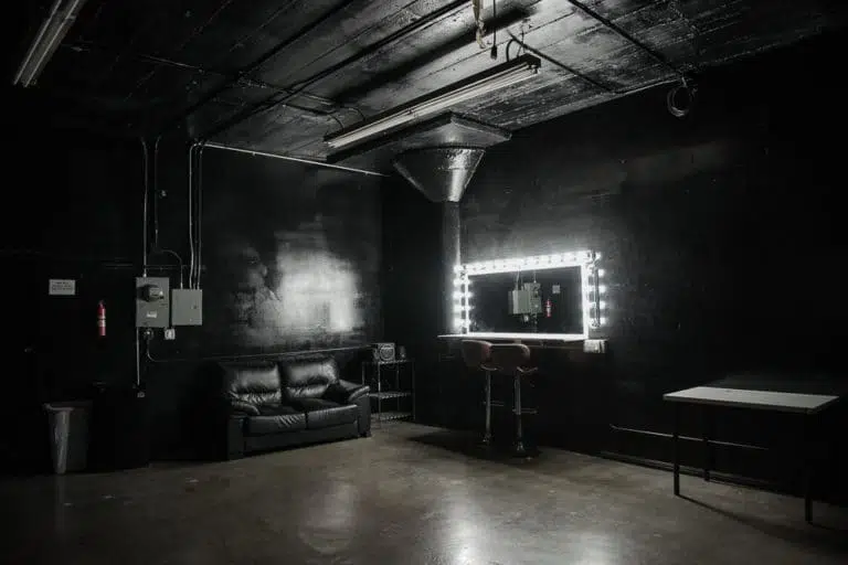 black photo and video studio available for rental in Los Angeles
