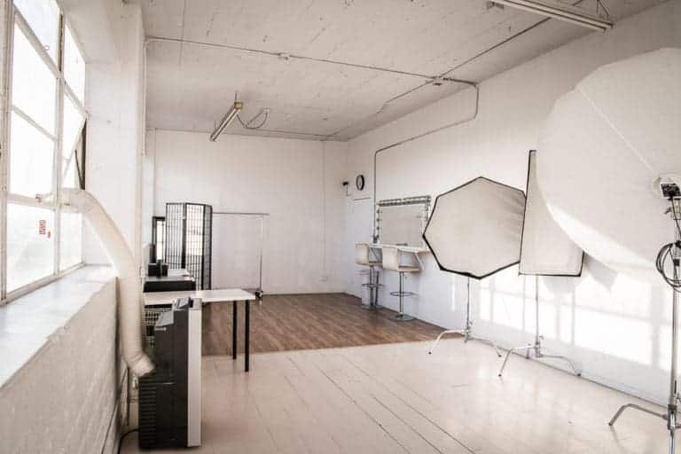Photo and video studio rental with downtown view Photo and video studio rental with downtown view