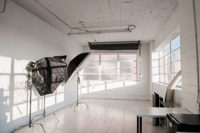 Photo and video studio rental with downtown view Photo and video studio rental with downtown view