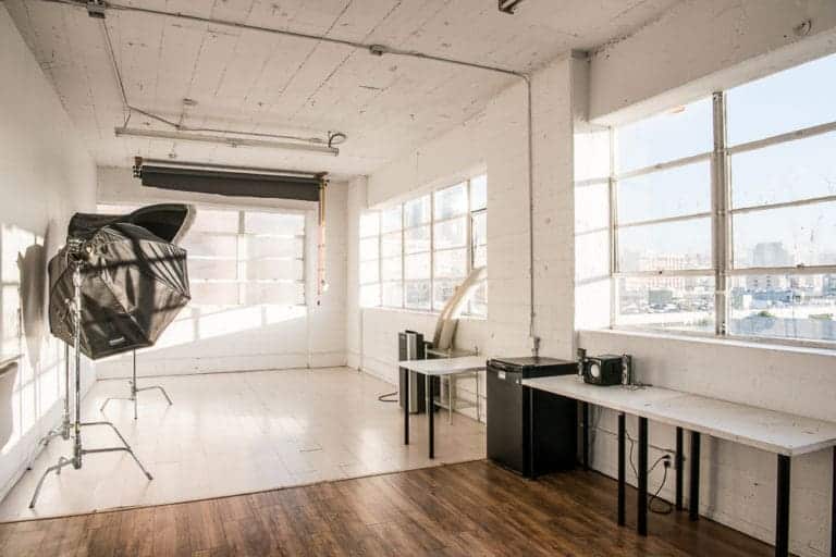 Photo and video studio rental with downtown view Photo and video studio rental with downtown view