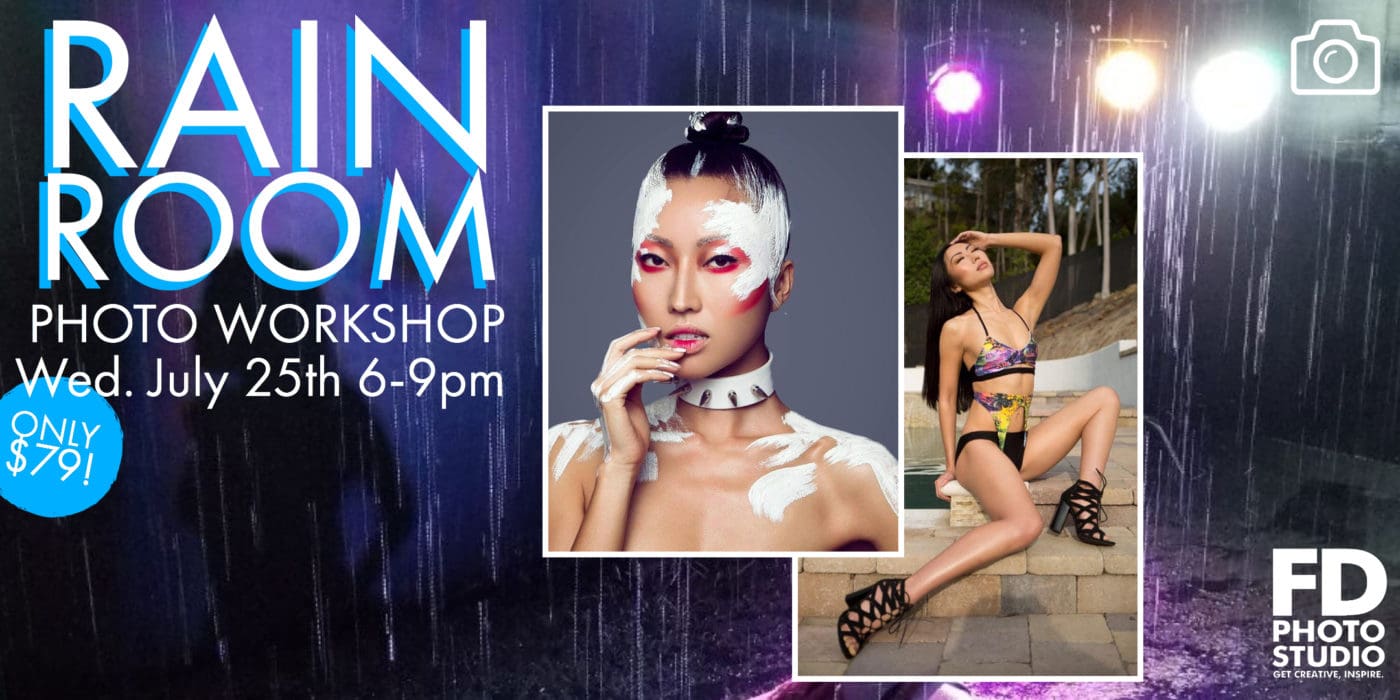 The Rain Room Workshop: Come Learn how to Light and Capture those Perfect Raindrops | FD Photo Studio