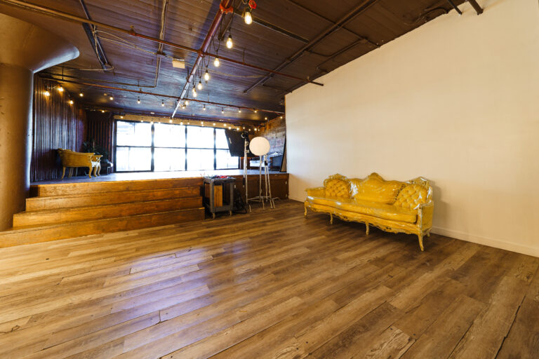 LIC 2 - daylight photo studio for rent near me with brick and wooden walls and floors in New York LIC 2 - daylight photo studio for rent near me with brick and wooden walls and floors in New York