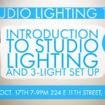 Studio Lighting 101 - Introduction to Studio Lighting and 3Light Set up MEET UP-4 Studio Lighting 101 - Introduction to Studio Lighting and 3Light Set up MEET UP-4