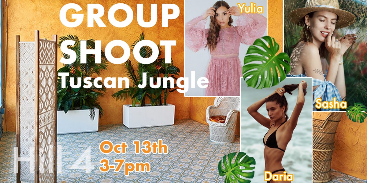 Tuscan Jungle Group Shoot w/ 3 Agency Models | FD Photo Studio