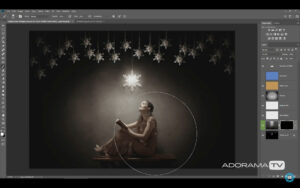 Fine Art Festive Photo: Winter Portraits in the Studio with Gavin Hoey -Tutorial, Studio Photography, Shot at FD Photo Studio, rental stages, quick tips, Photoshop, Photoshoot, Photography blog, paid photography, modeling, Los Angeles, How To, gear, gallery, Festive Fine Art Portrait, FD photo studio, fashion photographer, DTLA, David Hoey, blog, Adorama TV