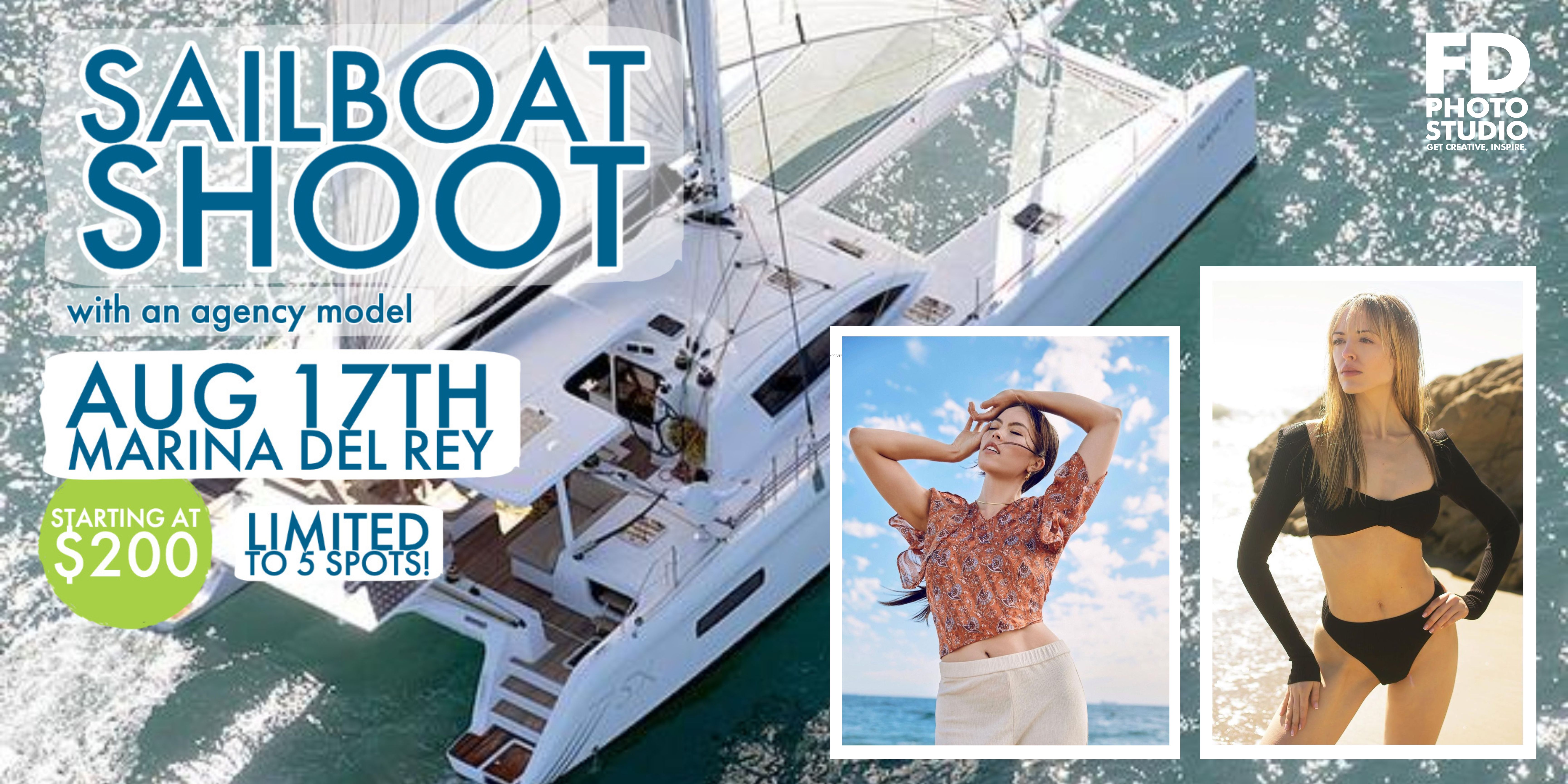 Shoot an Agency Model on a Sailboat! | FD Photo Studio