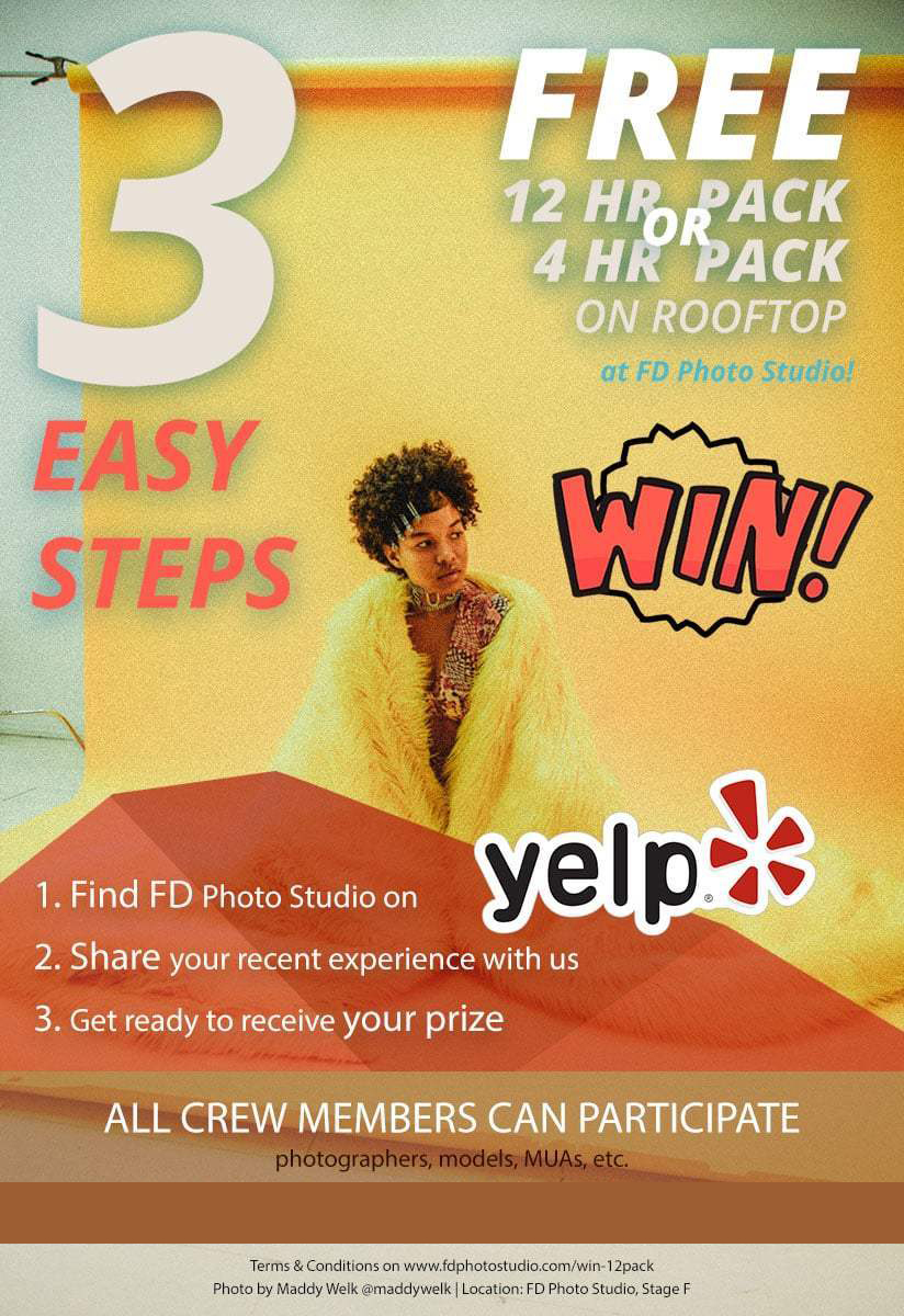 WINNERS of Spring 2019 Yelp Contest -yelp review, wrongron, Wrong Ron, studio time giveaway, Studio Photography, spring 2019 Yelp contest, Shot at FD Photo Studio, rental stages, Photoshop, Photoshoot, photographer, Model, Los Angeles, FD photo studio, DTLA, blog, !done