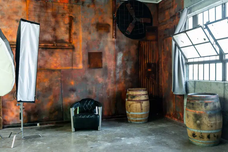 Hill 8 Studio with bunker concrete & rustic walls available for rental in Los Angeles