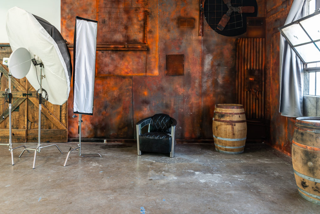 Hill 8 Studio with bunker concrete & rustic walls available for rental in Los Angeles