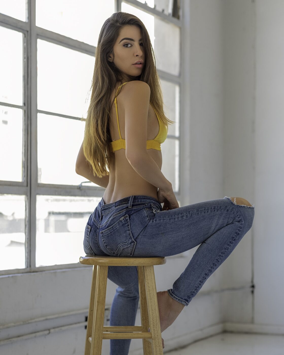 Inna Dobra By Deleon Allen Photography -wrongron, Wrong Ron, white leather comfy chair, Studio Photography, rental stages, Photoshop, Photoshoot, photography services, photographer, Model, Los Angeles, Inna Dobra By Deleon Allen Photography, Inna Dobra @innadio, FD photo studio, DTLA, Deleon Allen @deleon_allen, blog, bed photoshoot, bed, beauty shoot, antique green chairsshot at FD Photo Studio, !Hill1, !done