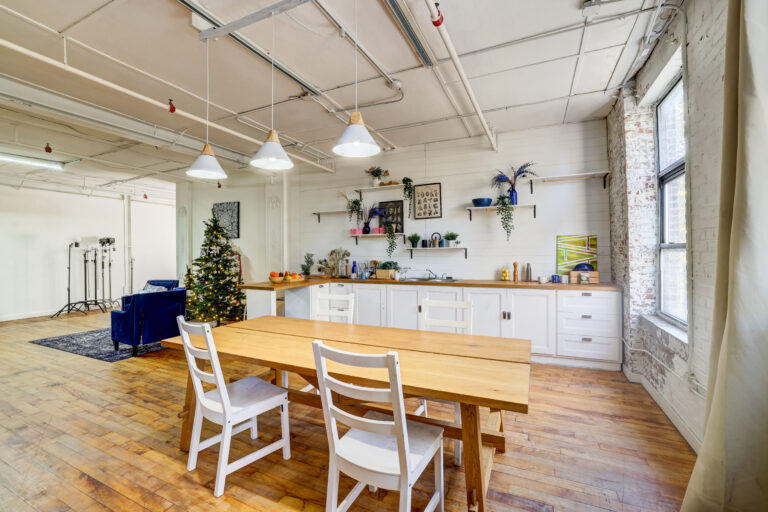 Astoria 5_Daylight Brooklyn Apartment Loft Photo Studio with Christmas Tree Decorations in NY_02