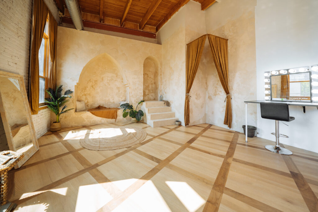 New Blackout, Daylight, Rain Room, Cycwall, Moroccan Studios for rent in Chicago. -