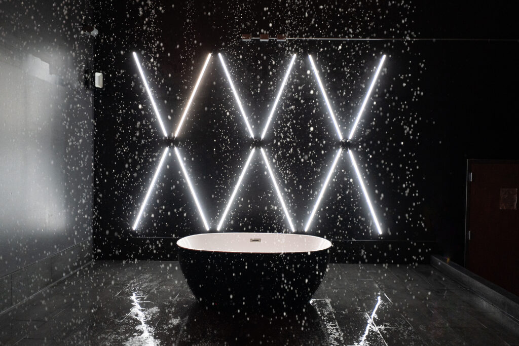 New Blackout, Daylight, Rain Room, Cycwall, Moroccan Studios for rent in Chicago. -