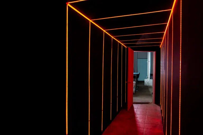 RGB LED color corridor in Olympic 1