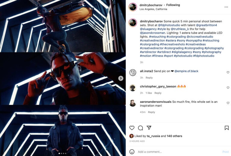 Olympic 2 - RGB car tunnel Los Angeles Photo Studio