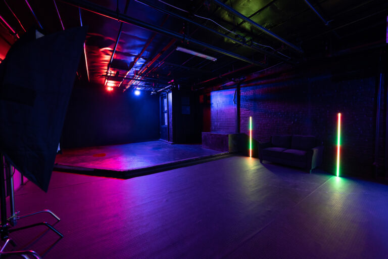 Astoria 7_Blackout photo studio for rent with bathtub bike and RGB lights_4 copy