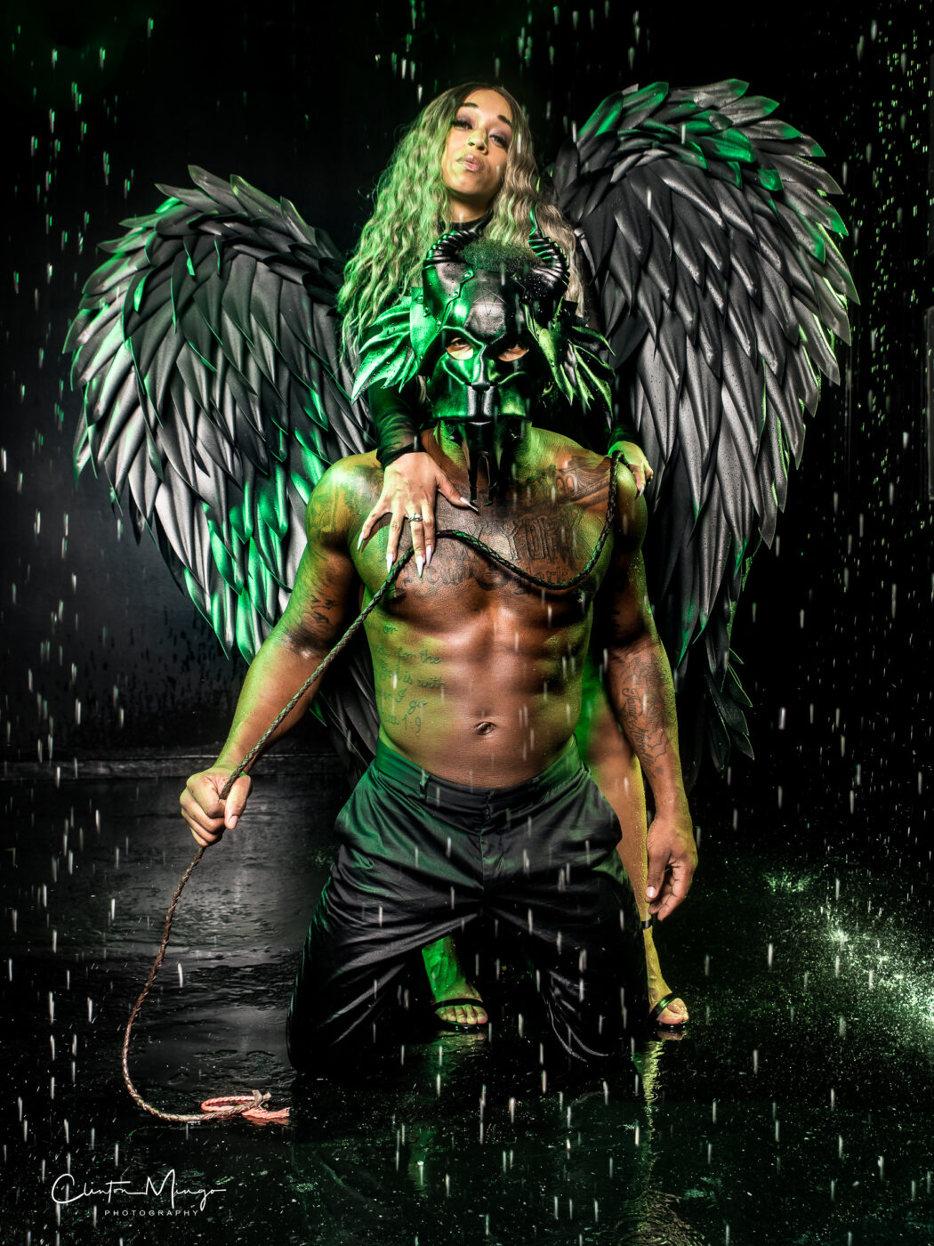 Fallen Angel Photoshoot -wrongron, Wrong Ron, Will Utley's Master Shots, wet photography, Studio Photography, shower stage, Shot at FD Photo Studio, rental stages, rain room, rain photography, Photoshop, Photoshoot, photography services, photographer, Model, Los Angeles, FD photo studio, DTLA, blog, blackout stage, beauty shoot, !Hill7, !done