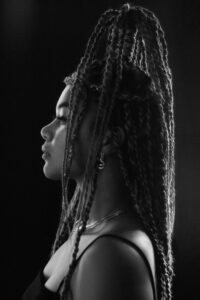 Portrait Shoot By Amber In Hill 6 -transparent egg-shaped hanging chai, Studio News, shower, Rental Studio, red leather lounge chair, Portrait Shoot By Amber In Hill 6, Photo Blog, moroccan tile shower corner, Los Angeles, LA Rental Studio, Hill6, Hill Location, Hill 6, grass wall with white flowers, gloss floor, garland wall, FD photo studio, DTLA