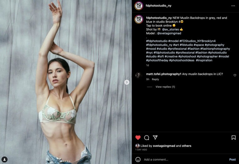 Brooklyn 4 - rental photo studio in NY with muslin backdrops