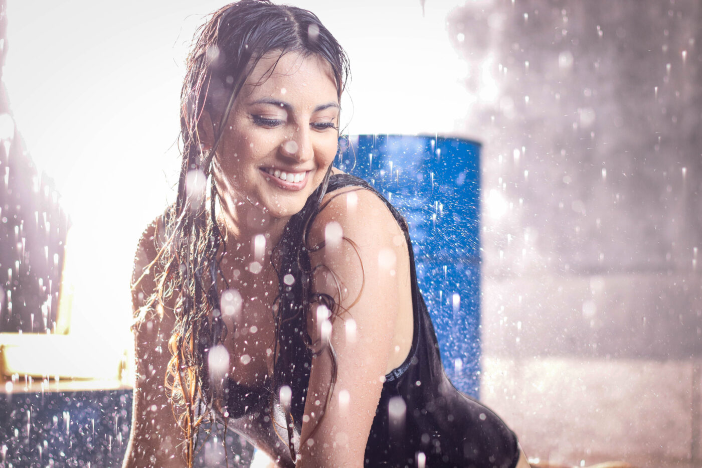 Natalie In Hill 7 -wrongron, Wrong Ron, wet photography, Studio Photography, shower stage, Shot at FD Photo Studio, rental stages, rain room, rain photography, Photoshop, Photoshoot, photography services, photographer, Natalie In Hill 7, Model, Los Angeles, FD photo studio, DTLA, blog, blackout stage, beauty shoot, !Hill7, !done