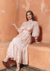 Fall Season Photoshoot For JayR Boutique At Hill 6 -transparent egg-shaped hanging chair, Studio News, shower, Rental Studio, red leather lounge chair, Photo Blog, moroccan tile shower corner, Los Angeles, LA Rental Studio, Hill6, Hill Location, Hill 6, grass wall with white flowers, gloss floor, garland wall, FD photo studio, Fall Season Photoshoot For JayR Boutique At Hill 6, DTLA