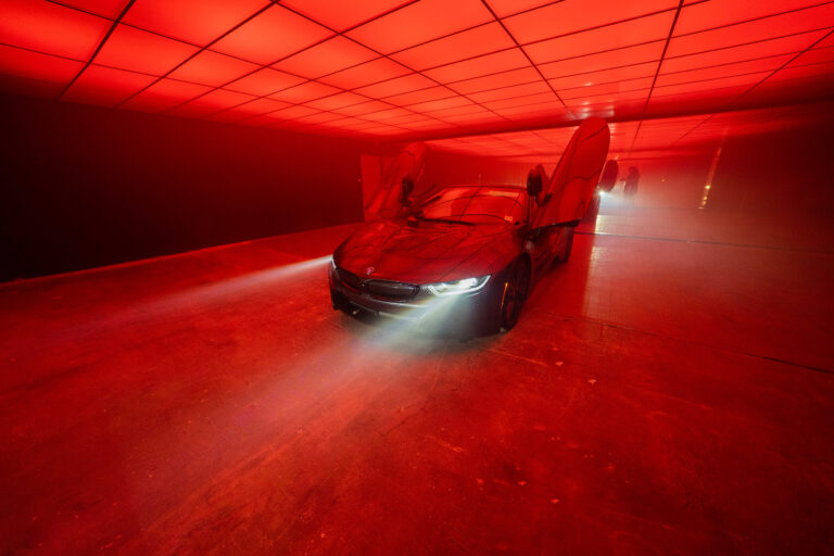 Photo & video studio for cars with drive-in access, Mirror walls on both sides, and fully controllable RGB Ceiling photo studio in New York Photo & video studio for cars with drive-in access, Mirror walls on both sides, and fully controllable RGB Ceiling photo studio in New York