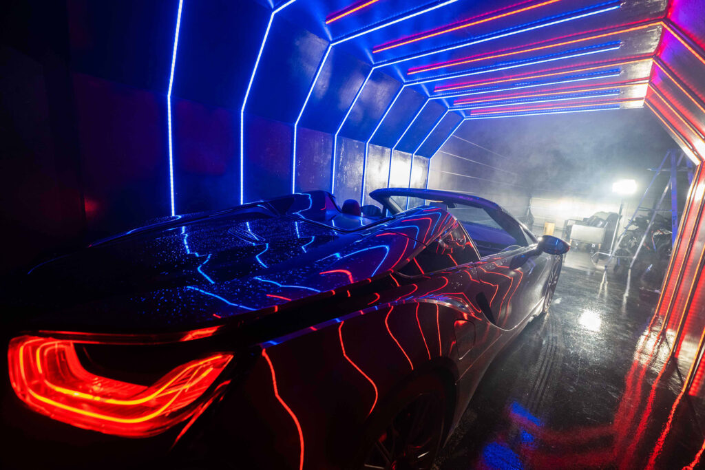 Metro 1 - Blackout car photo & studios with RGB Tunnel, RGB Walls, and Sports Bike photo studio in NY