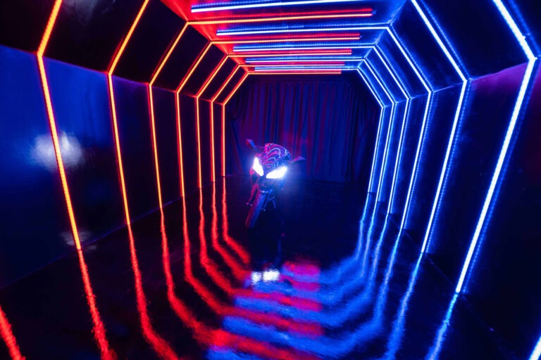 Metro 1 - Blackout car photo & studios with RGB Tunnel, RGB Walls, and Sports Bike photo studio in NY