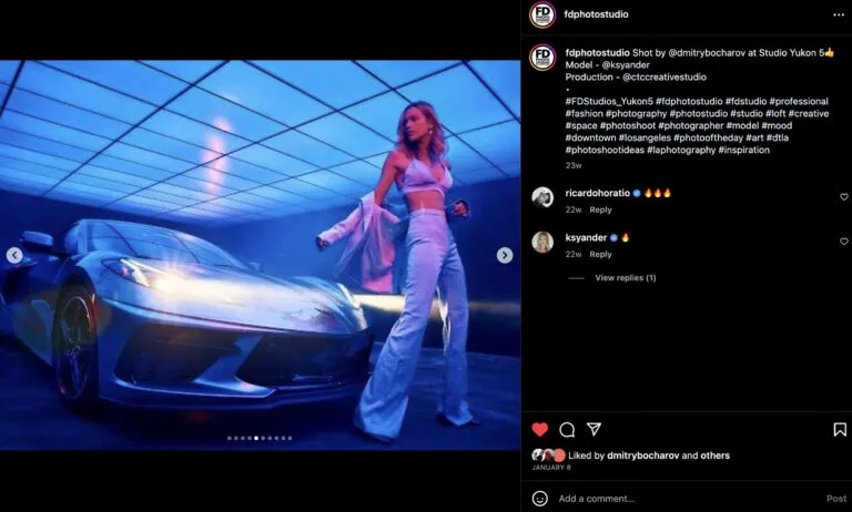 Shot at the studio with RGB ceiling Yukon 5