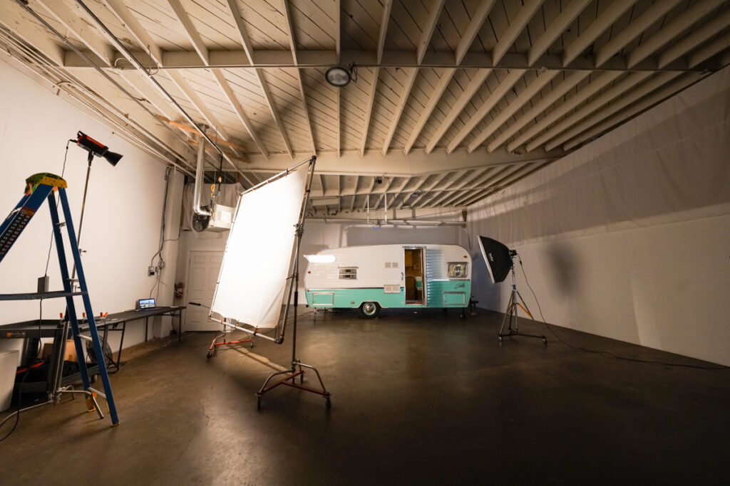 New Vintage RV Studio Set in Los Angeles for Photo and Video Shoots -