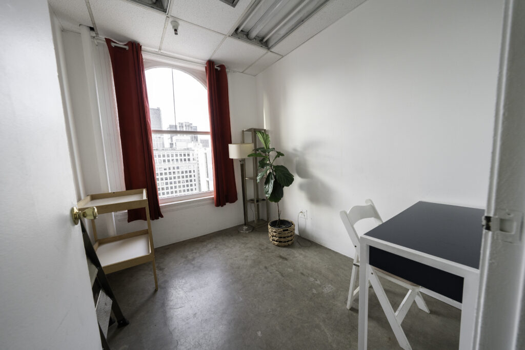 Valentine's Day Photo Studio with Red Drapes in Los Angeles -