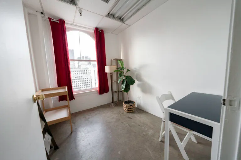 Daylight Photo Studio in Los Angeles with red backdrop_Loft 5_web size12