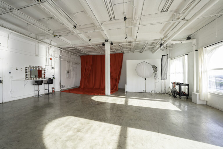 Daylight Photo Studio in Los Angeles with red backdrop_Loft 5_web size13