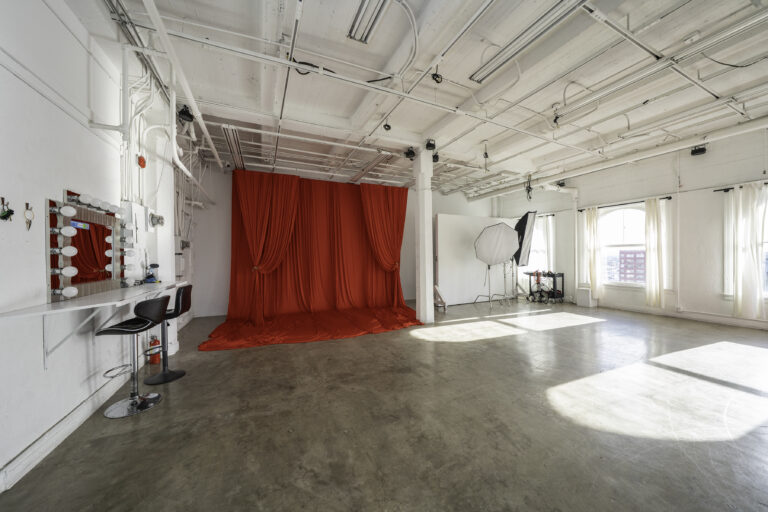 Daylight Photo Studio in Los Angeles with red backdrop_Loft 5_web size14