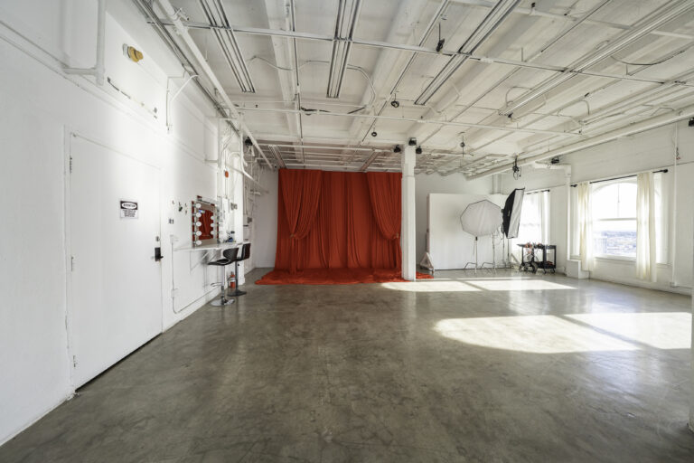 Daylight Photo Studio in Los Angeles with red backdrop_Loft 5_web size19