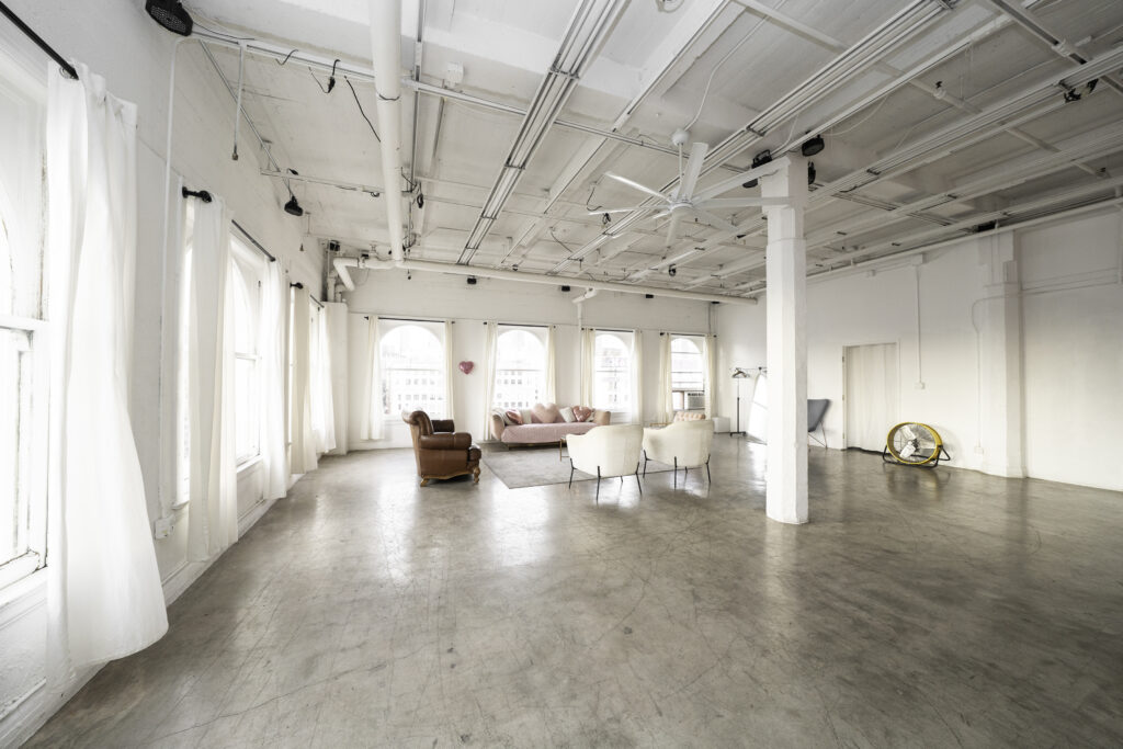 Valentine's Day Photo Studio with Red Drapes in Los Angeles -