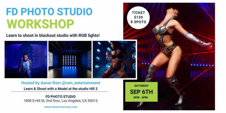 Blackout Studio and RGB lights - Photography Workshop with Aaron Ram | FD Photo Studio
