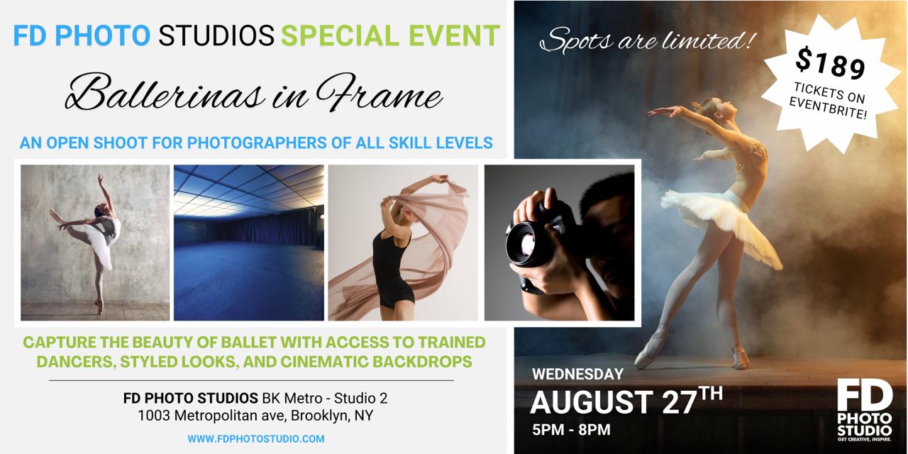 Ballerinas in Frame: A Ballet-Themed Group Shoot in Brooklyn | FD Photo Studio
